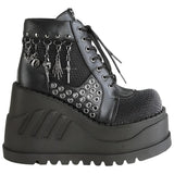 DemoniaCult STOMP-18 Shoes Black | Angel Clothing