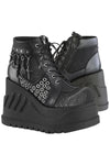 DemoniaCult STOMP-18 Shoes Black | Angel Clothing