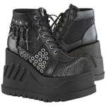 DemoniaCult STOMP-18 Shoes Black | Angel Clothing