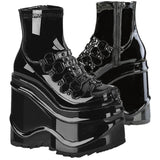 DemoniaCult WAVE 110 Patent Boots | Angel Clothing