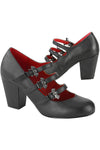 DemoniaCult VIVIKA 38 Black Shoes | Angel Clothing