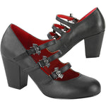 DemoniaCult VIVIKA 38 Black Shoes | Angel Clothing