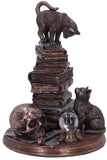 Feline Scholars Bronze Cat Ornament | Angel Clothing