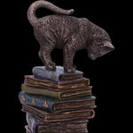 Feline Scholars Bronze Cat Ornament | Angel Clothing