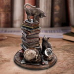 Feline Scholars Bronze Cat Ornament | Angel Clothing