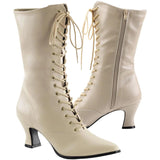 Funtasma Victorian 120 Boots Cream | Angel Clothing