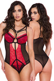 Music Legs Two Tone Lace Teddy | Angel Clothing