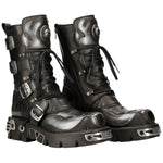 New Rock Flame Boots, Demon Skull M.107-S2 | Angel Clothing