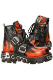 New Rock Red Flame Boots, M.288-S1 | Angel Clothing