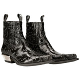 New Rock Black Cowboy Boots M.7953 | Angel Clothing