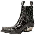 New Rock Black Cowboy Boots M.7953 | Angel Clothing