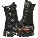 New Rock Red Flame Boots M.591X S1 (UK10) | Angel Clothing