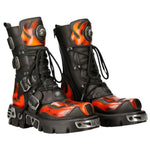 New Rock Flame Boots, Demon Skull M.107-S1 | Angel Clothing