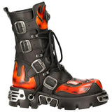 New Rock Flame Boots, Demon Skull M.107-S1 | Angel Clothing