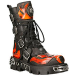 New Rock Flame Boots, Demon Skull M.107-S1 | Angel Clothing