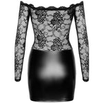 Noir Handmade Mesh Wetlook Dress | Angel Clothing