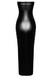 Noir Handmade Long Figure Flattering Dress | Angel Clothing