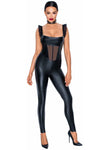 Noir Handmade Powerwetlook Catsuit | Angel Clothing