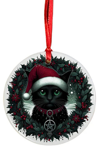 Oakhart Santa Cat Christmas Ornament | Angel Clothing