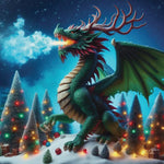 Oakhart Dragon Christmas Card | Angel Clothing