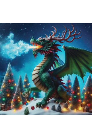 Oakhart Dragon Christmas Card | Angel Clothing