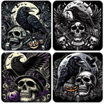 Oakhart Halloween Coaster Set | Angel Clothing