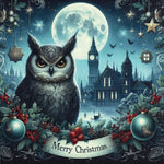 Oakhart Owl Christmas Card | Angel Clothing