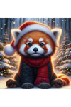 Oakhart Red Panda Santa Christmas Card | Angel Clothing