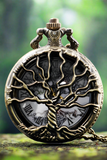 Steampunk Pocket Watch with Tree of Life Design | Angel Clothing