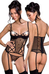 Passion Lovelia Corset Black | Angel Clothing