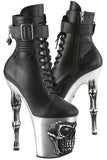 Pleaser Rapture 1020STR-LT Silver Sole Boots | Angel Clothing