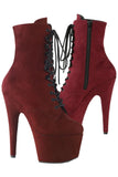 Pleaser ADORE-1020FS Boots Burgundy | Angel Clothing