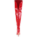 Pleaser COURTLY 3012 Boots Red | Angel Clothing