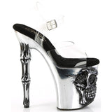 Pleaser Rapture 808-LT Shoes Pewter | Angel Clothing