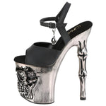 Pleaser Rapture 809-LT Shoes Pewter | Angel Clothing