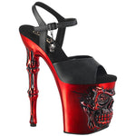 Pleaser Rapture 809-LT Red Shoes | Angel Clothing