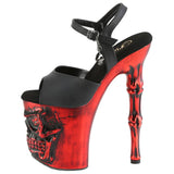 Pleaser Rapture 809-LT Red Shoes | Angel Clothing