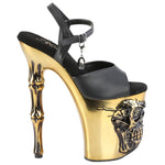 Pleaser Rapture 809-LT Brass Shoes | Angel Clothing