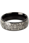 Echt etNox Black Graffiti Ring | Angel Clothing