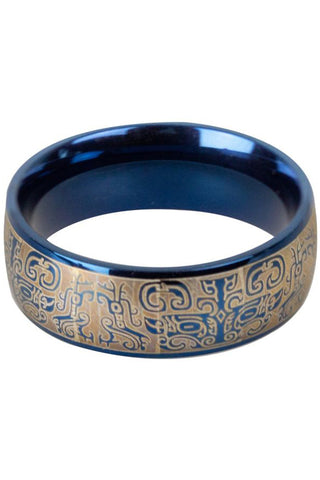 Echt etNox Blue Graffiti Ring | Angel Clothing