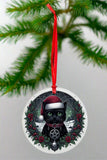 Oakhart Santa Cat Christmas Ornament 2 | Angel Clothing