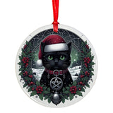 Oakhart Santa Cat Christmas Ornament 2 | Angel Clothing