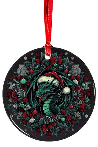 Oakhart Santa Dragon Christmas Ornament 2 | Angel Clothing