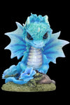 Blue Poppy Flower Dragon Figurine | Angel Clothing