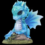 Blue Poppy Flower Dragon Figurine | Angel Clothing