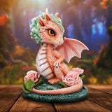 Carnation Flower Dragon Figurine | Angel Clothing