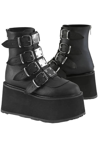 DemoniaCult DAMNED 105 Black Boots | Angel Clothing