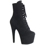 Pleaser ADORE-1020FS Boots Faux Suede Black | Angel Clothing