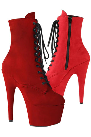 Pleaser ADORE 1020FS Boots Red | Angel Clothing