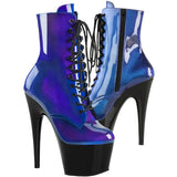 Pleaser ADORE 1020SHG Blue Purple Boots | Angel Clothing